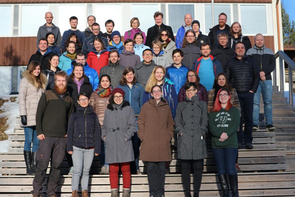 Group photo of the winter school participants