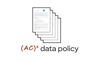 Logo for the (AC)³ data policy