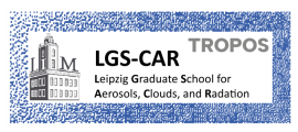 Logo of the Leipzig Graduate School on Clouds and Radiation (LGS-CAR) at Leipzig University in cooperation with TROPOS