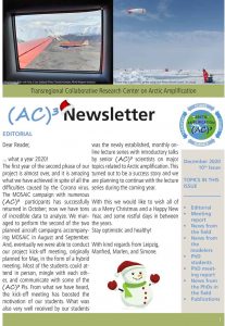 Cover of the winter 2020 (AC)³ newsletter