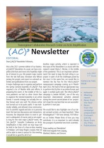 Cover of the summer 2021 (AC)³ newsletter