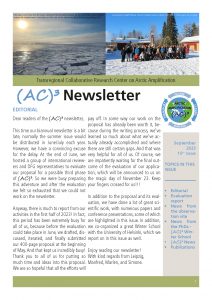 Cover of the summer 2023 (AC)³ newsletter