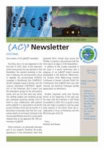 Cover of the summer 2025 (AC)³ newsletter