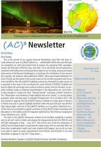 Cover of the winter 2016 (AC)³ newsletter