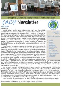 Cover of the summer 2018 (AC)³ newsletter
