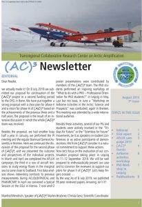 Cover of the summer 2019 (AC)³ newsletter