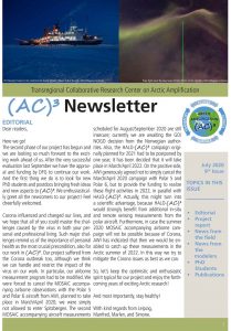 Cover of the summer 2020 (AC)³ newsletter