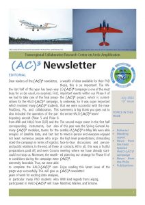 Cover of the summer 2022 (AC)³ newsletter