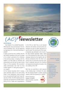 Cover of the winter 2023 (AC)³ newsletter
