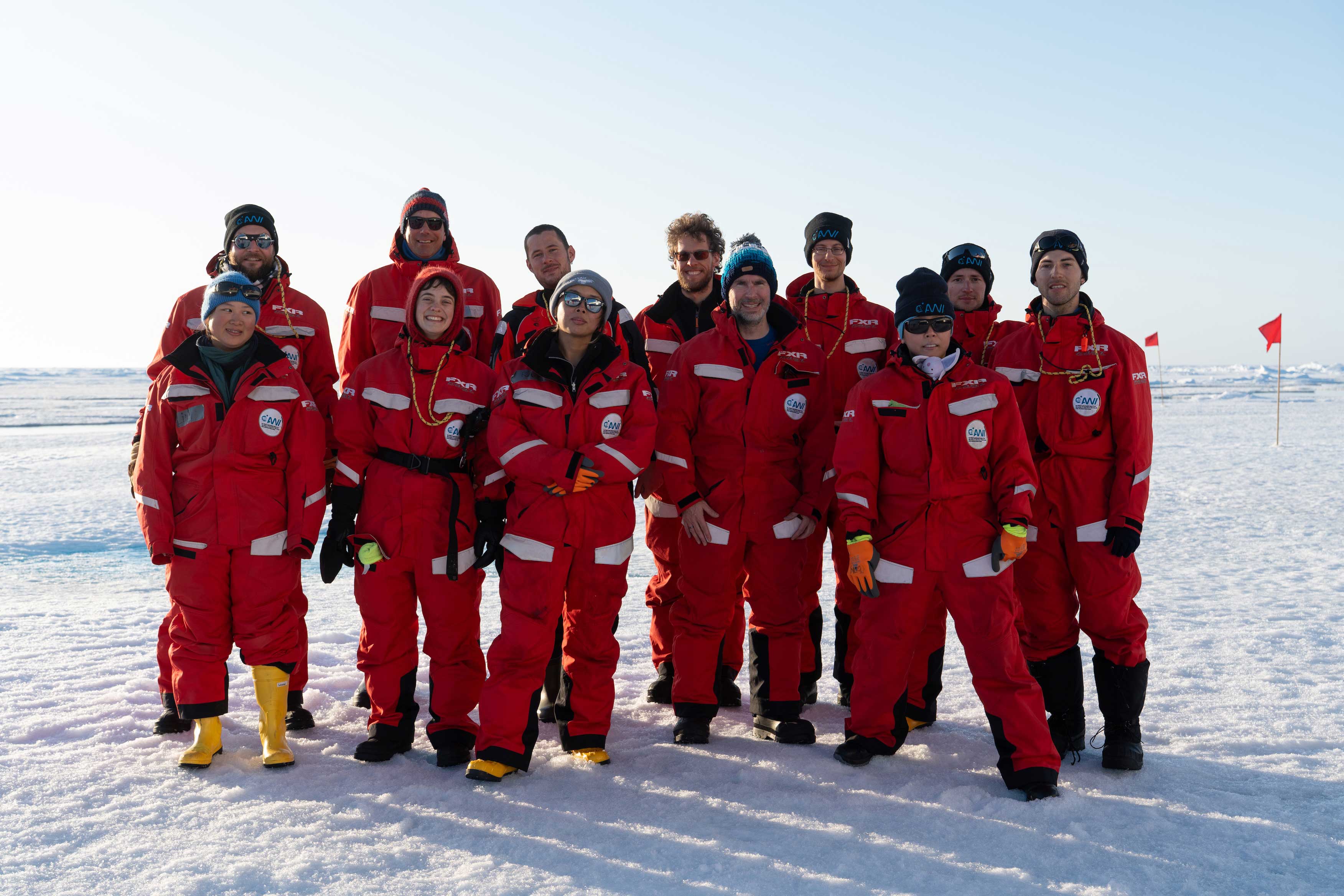 Researchers in the arctic