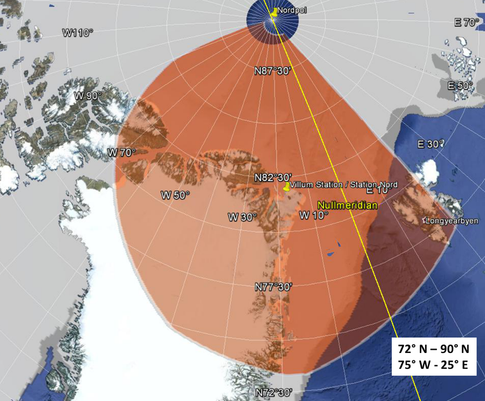 map of operation of the PAMARCMiP campaign
