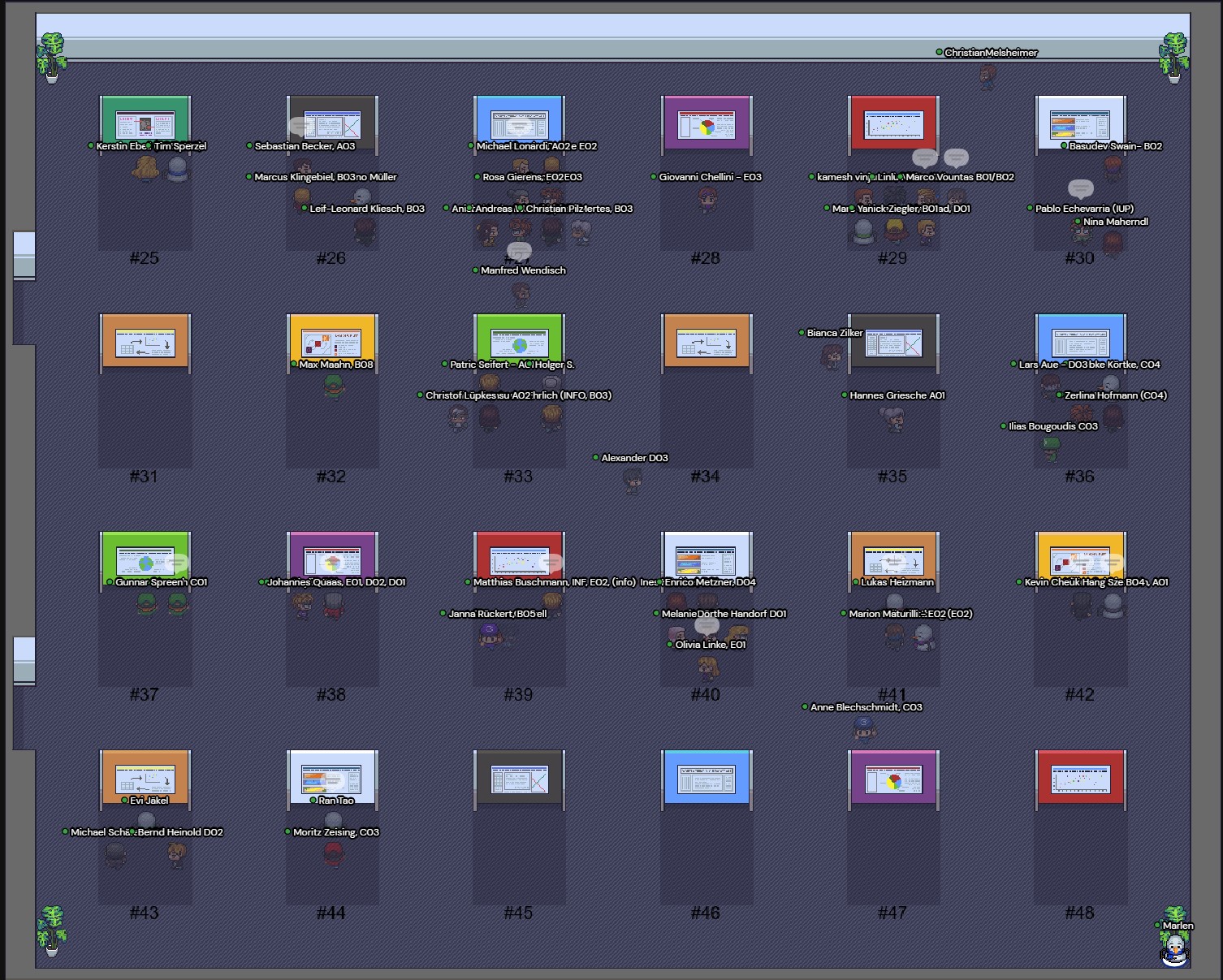 Screenshot of gather town